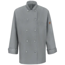 Red Kap 041X Women's Long Sleeve Chef Coat With OilBlok + Mimix 8 Red Kap 041X Women's Long Sleeve Chef Coat With OilBlok + Mimix -ANCHORTEX SHOP Red Kap 041XGY Womens Long Sleeve Chef Coat w OilBlok Mimix