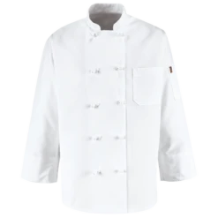 Red Kap 0421 Ten Knot Button Chef Coat