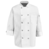 Red Kap 0423 Ten Pearl Button Chef Coat