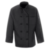 Red Kap 0427 Ten Knot Button Black Chef Coat