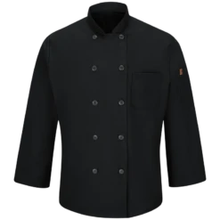Red Kap 042X Men's Long Sleeve Chef Coat With OilBlok + Mimix