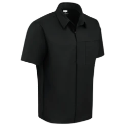 Red Kap 502M Men's Airflow Cook Shirt W/ OilBlok -ANCHORTEX SHOP Red Kap 502M Mens Airflow Cook Shirt OilBlok BK Side