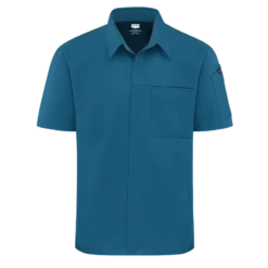 Red Kap 502M Men's Airflow Cook Shirt W/ OilBlok -ANCHORTEX SHOP Red Kap 502M Mens Airflow Cook Shirt OilBlok TL Front