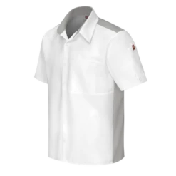 Red Kap 502M Men's Airflow Cook Shirt W/ OilBlok -ANCHORTEX SHOP Red Kap 502M Mens Airflow Cook Shirt OilBlok WH Side 4bd2900d e12c 47fa 818d bb156e9bda19
