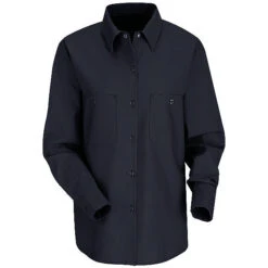 Red Kap SP13 Women's Solid Color Long Sleeve Work Shirt