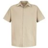 Red Kap SP26 Mens Pocketless Short Sleeve Work Shirt