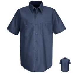 Red Kap SC40 Men's Short Sleeve Wrinkle Resistant 100% Cotton Shirt -ANCHORTEX SHOP SC40 RT 600 5