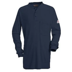 Bulwark SEL2 Lightweight FR Long Sleeve Henley Shirt - Excel FR (HRC 2 - 8.9 Cal) -ANCHORTEX SHOP SEL2 300