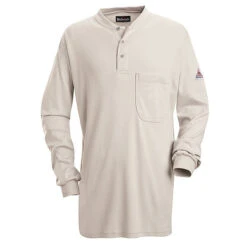 Bulwark SEL2 Lightweight FR Long Sleeve Henley Shirt - Excel FR (HRC 2 - 8.9 Cal)