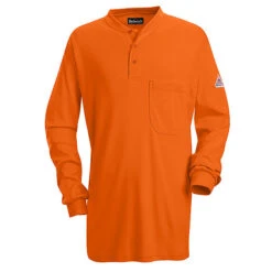 Bulwark SEL2 Lightweight FR Long Sleeve Henley Shirt - Excel FR (HRC 2 - 8.9 Cal) -ANCHORTEX SHOP SEL2 600 3