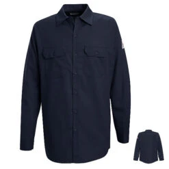 Bulwark SEW2 Flame Resistant Button Front Work Shirt - Excel FR (HRC 1 - 7.7 Cal) -ANCHORTEX SHOP SEW2 RT 600 2