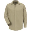 Bulwark SLS2 Mens Midweight FR Pocketless Pocketless Concealed-Gripper Shirt - Excel FR ComforTouch (HRC 2 - 9.5 Cal)