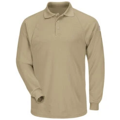 Bulwark SMP2 Lightweight Classic FR Long Sleeve Polo Shirt - Cooltouch 2 (HRC 2 - 8.3 Cal) -ANCHORTEX SHOP SMP2 600 1