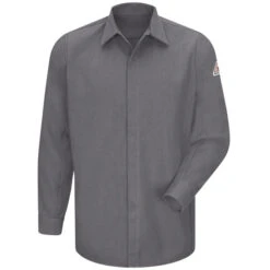 Bulwark SMS2 Midweight FR Concealed-Gripper Pocketless Shirt - Cooltouch 2 (HRC 2 - 9 Cal)