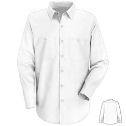 Red Kap SP14 Men's Solid Color Long Sleeve Work Shirt