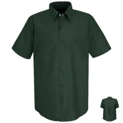 Red Kap SP24 Men's Solid Color Short Sleeve Industrial Work Shirt -ANCHORTEX SHOP SP24 RT 600 15