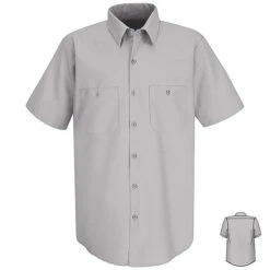 Red Kap SP24 Men's Solid Color Short Sleeve Industrial Work Shirt
