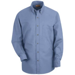 Red Kap SP90 Men's Long Sleeve Button-Down Poplin Shirt