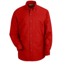 Red Kap SP90 Men's Long Sleeve Button-Down Poplin Shirt -ANCHORTEX SHOP SP90 600 6
