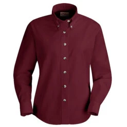 Red Kap SP91 Womens Long Sleeve Button-Down Poplin Dress Shirt -ANCHORTEX SHOP SP91 600