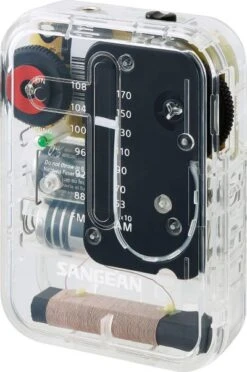 Sangean SR-32CL Clear AM/FM Hand-held Radio Receiver With Earphones