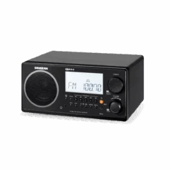 Sangean WR-2 Digital AM-FM Clear Cabinet Table-Top Radio - Clear Or Opaque -ANCHORTEX SHOP Sangean WR 2 Black 2