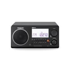 Sangean WR-2 Digital AM-FM Clear Cabinet Table-Top Radio - Clear Or Opaque -ANCHORTEX SHOP Sangean WR 2 Black