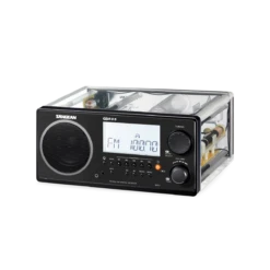 Sangean WR-2 Digital AM-FM Clear Cabinet Table-Top Radio - Clear Or Opaque