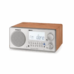 Sangean WR-2 Digital AM-FM Clear Cabinet Table-Top Radio - Clear Or Opaque -ANCHORTEX SHOP Sangean WR 2 Walnut 2