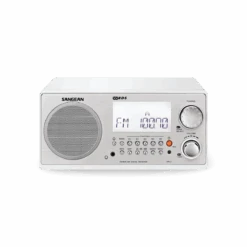 Sangean WR-2 Digital AM-FM Clear Cabinet Table-Top Radio - Clear Or Opaque -ANCHORTEX SHOP Sangean WR 2 White