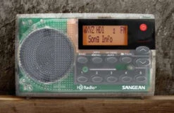 Sangean HDR-14CL Portable HD Radio With Speaker - Clear