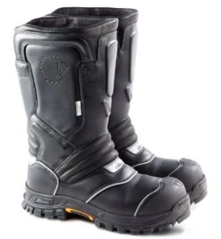 LION By Thorogood 504-6369 Women's QR14 14" Pull-On Leather Structural Firefighter Bunker Boots