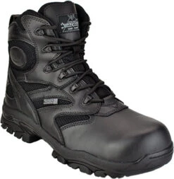 Thorogood 804-6190 Men's Deuce 6" Waterproof Composite Safety Toe Duty Boots With Side Zip - Black