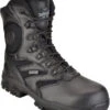Thorogood 804-6191 Men's 8" Deuce Waterproof Composite Safety Toe Side-Zip Duty Boots - Black