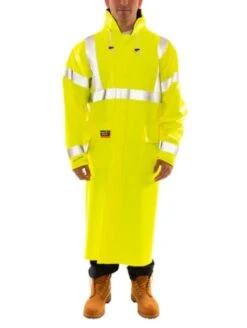Tingley Eclipse Quad-Hazard Rain Coat (Hi Vis Type R Class 3, Liquidproof, Arc Flash And Flash Fire Resistant) (HRC 2 - 8.7 Cal)