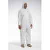 PosiWear BA 3606 Disposable White Hooded Coveralls With Elastic Wrists And Ankles (Case)