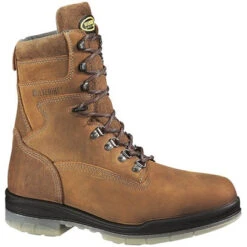 Wolverine W03295 Men's 8" DuraShocks Waterproof Insulated Steel Toe EH Work Boots - Brown