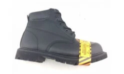 Men's 6" Leather Composite Safety Toe Inmate Work Boots - Black