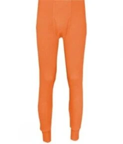 Men's First Quality Thermal Underwear Bottoms -ANCHORTEX SHOP anc inmate thermal drawers orange