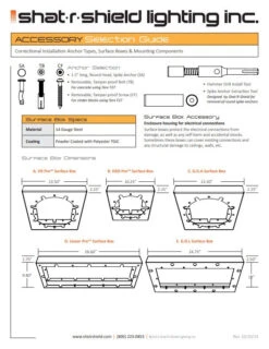 Shat-R-Shield Lighting Ironclad H2O Pro Tamper-Resistant LED Light For Correctional & Behavioral Facility Showers -ANCHORTEX SHOP srs accessory selection guide